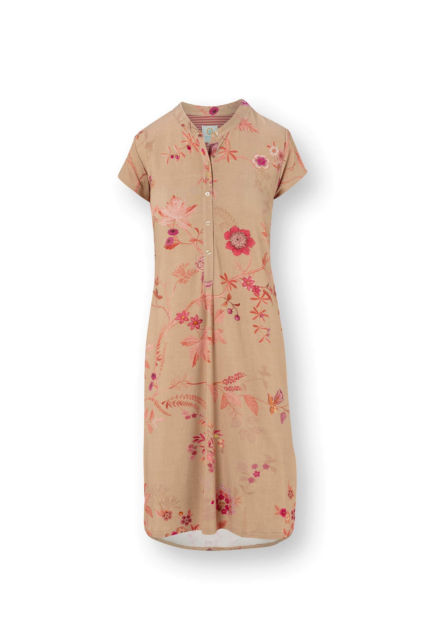 Pip Studio Dalia Nachthemd Korte Mouw Marigold Roze M - Officiële Webshop