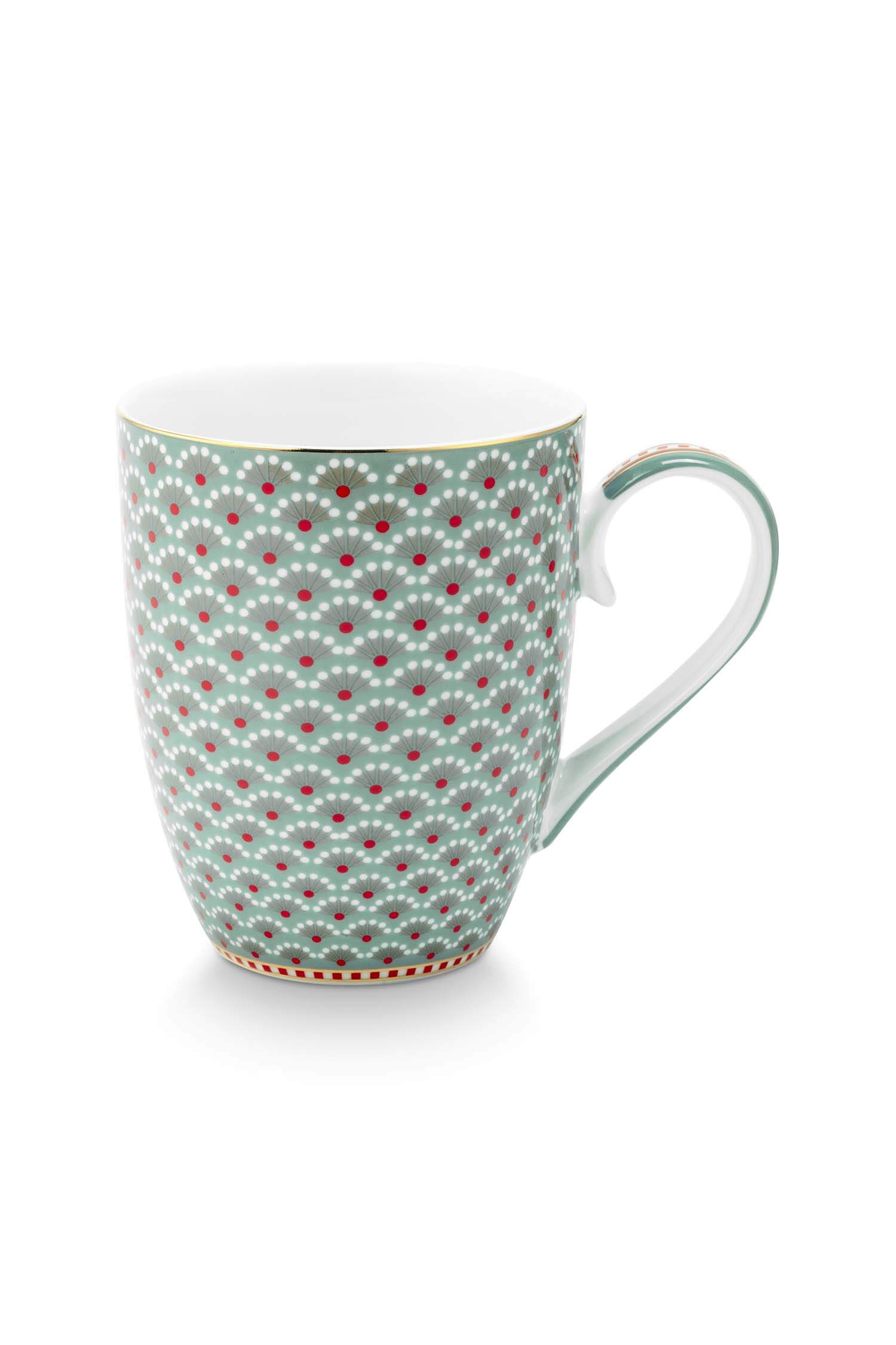 Pip Studio Mok Blooming Tales Blauw 350ml - Officiële Webshop