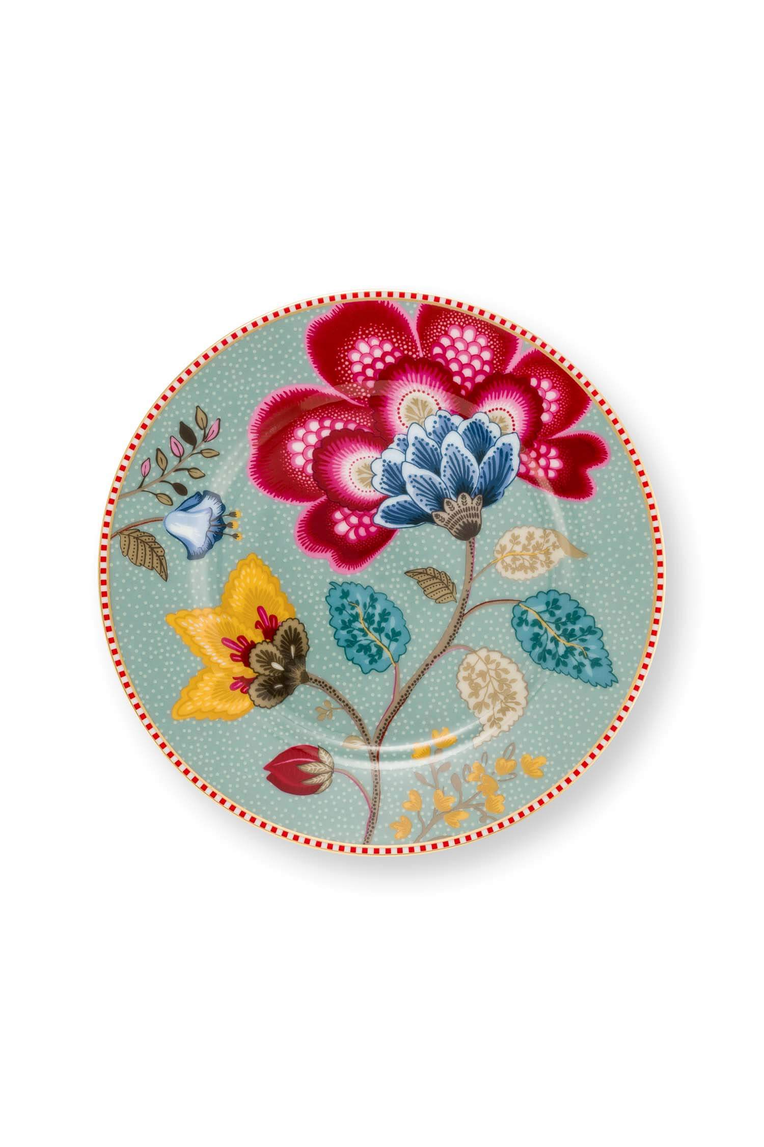 Pip Studio Gebaksbord Blooming Tales Fantasy Blauw 17cm - Officiële Webshop