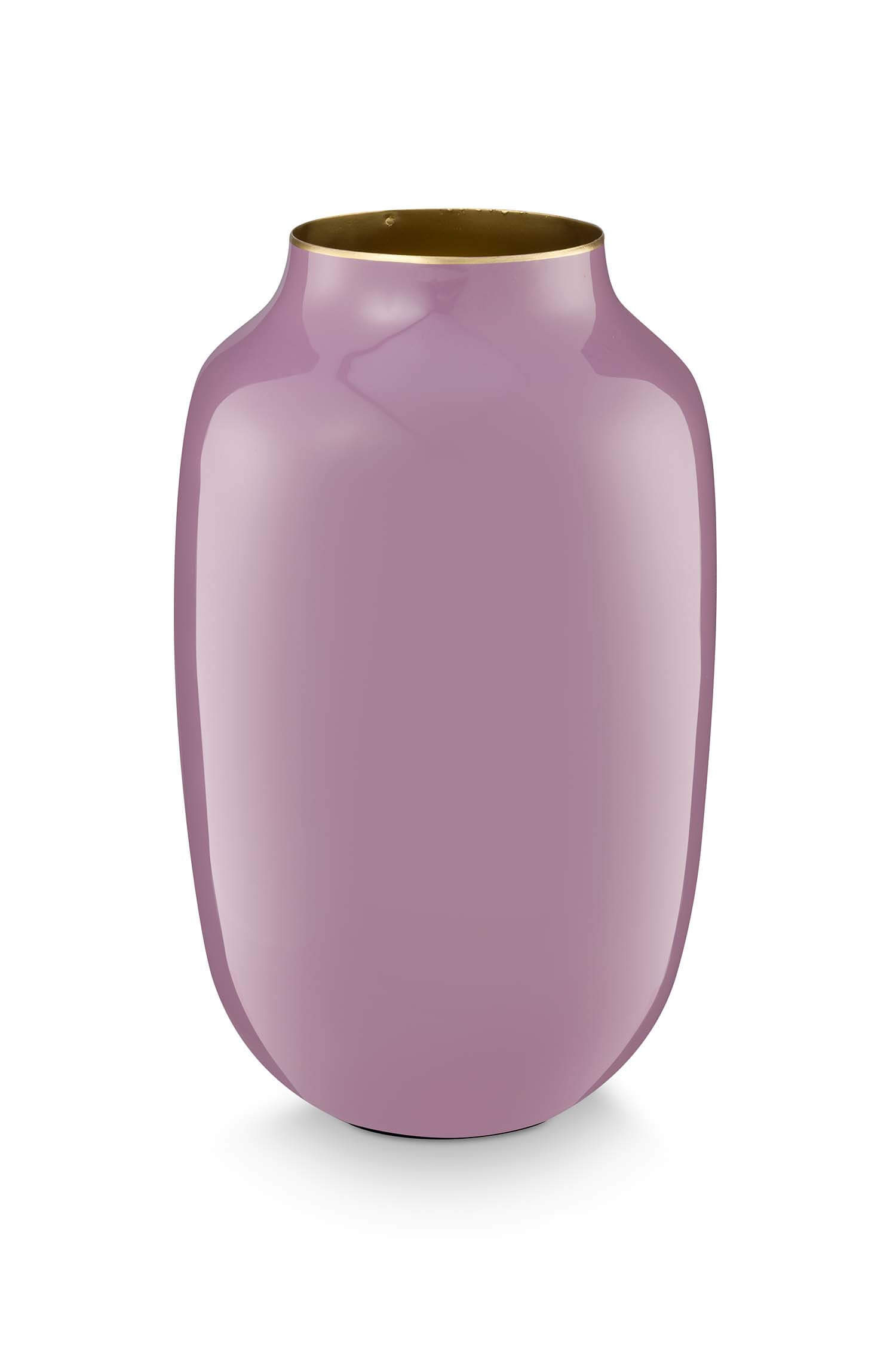 Pip Studio Vaas Metaal Ovaal Lila 30cm - Officiële Webshop