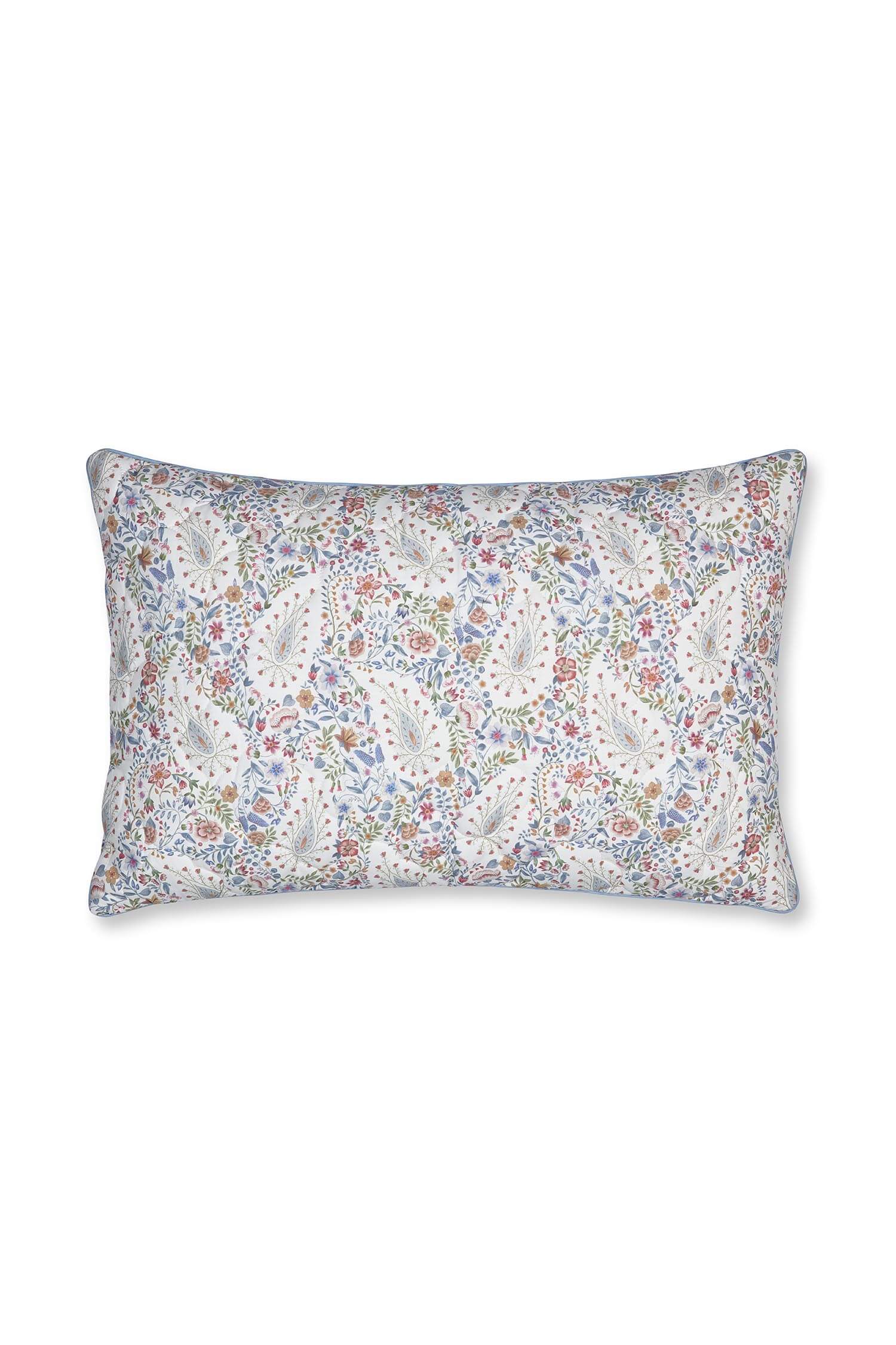 Pip Studio Sierkussen Quilted Kairi Bloom Lichtblauw - Officiële Webshop