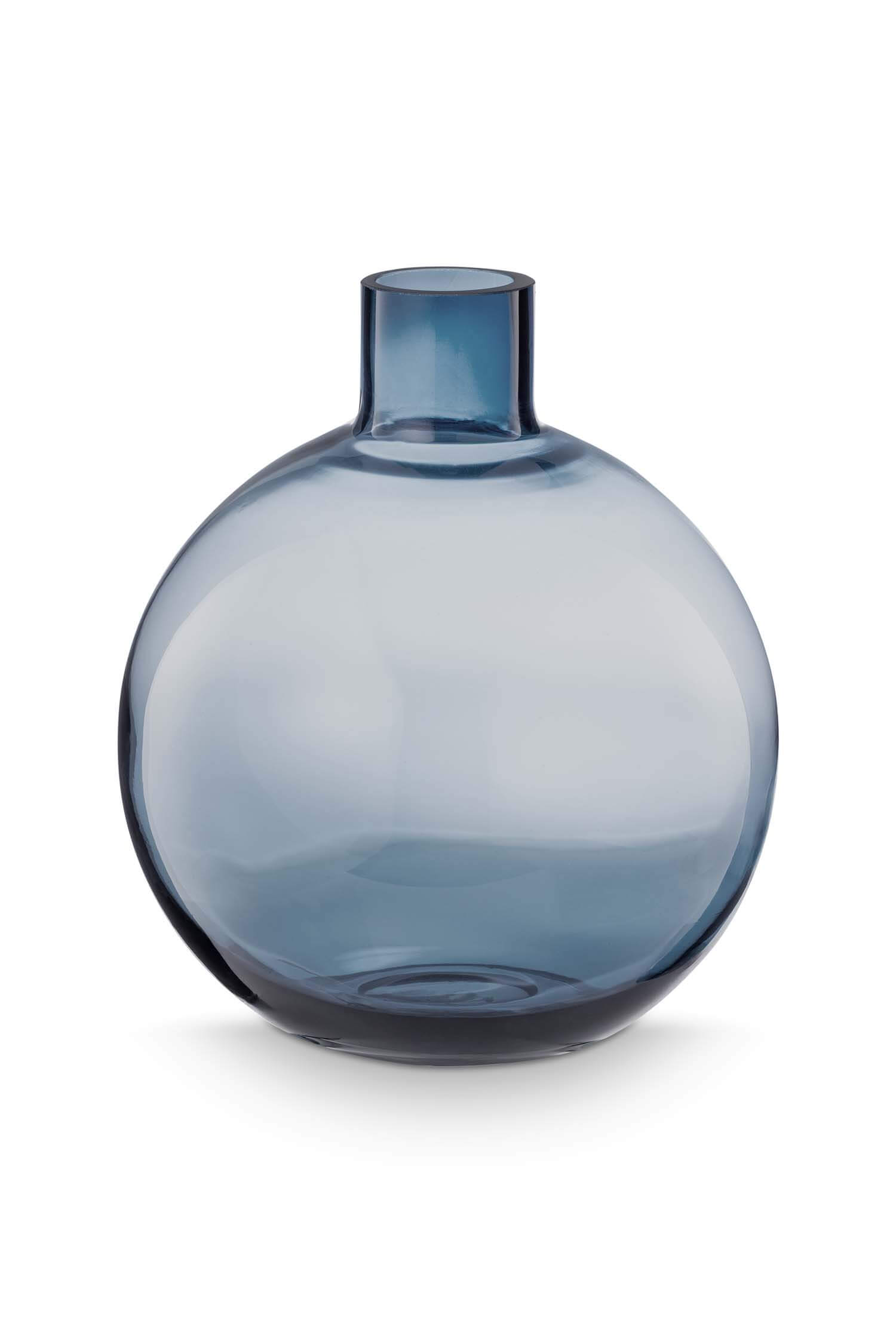 Pip Studio Vaas Glas Blauw 22cm - Officiële Webshop