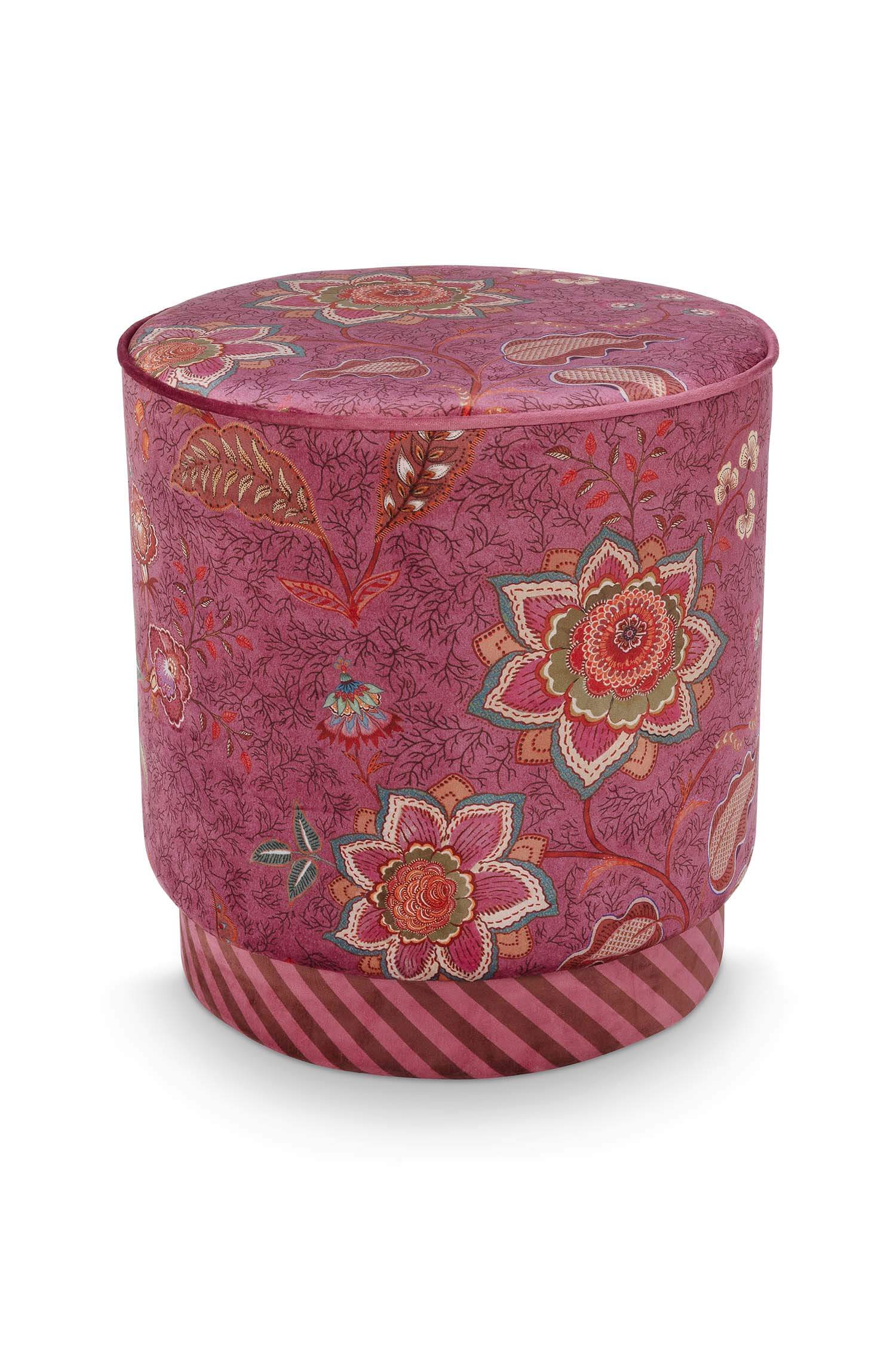 Pip Studio Poef Mumbai Morning Roze - Officiële Webshop