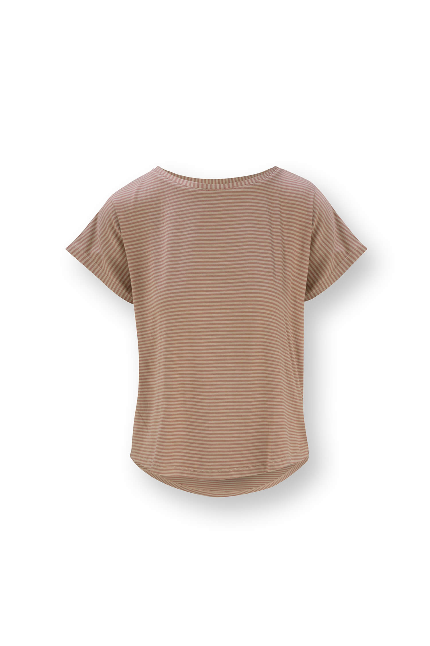 Pip Studio Tatum Top Korte Mouw Little Sumo Stripe Zand XL - Officiële Webshop
