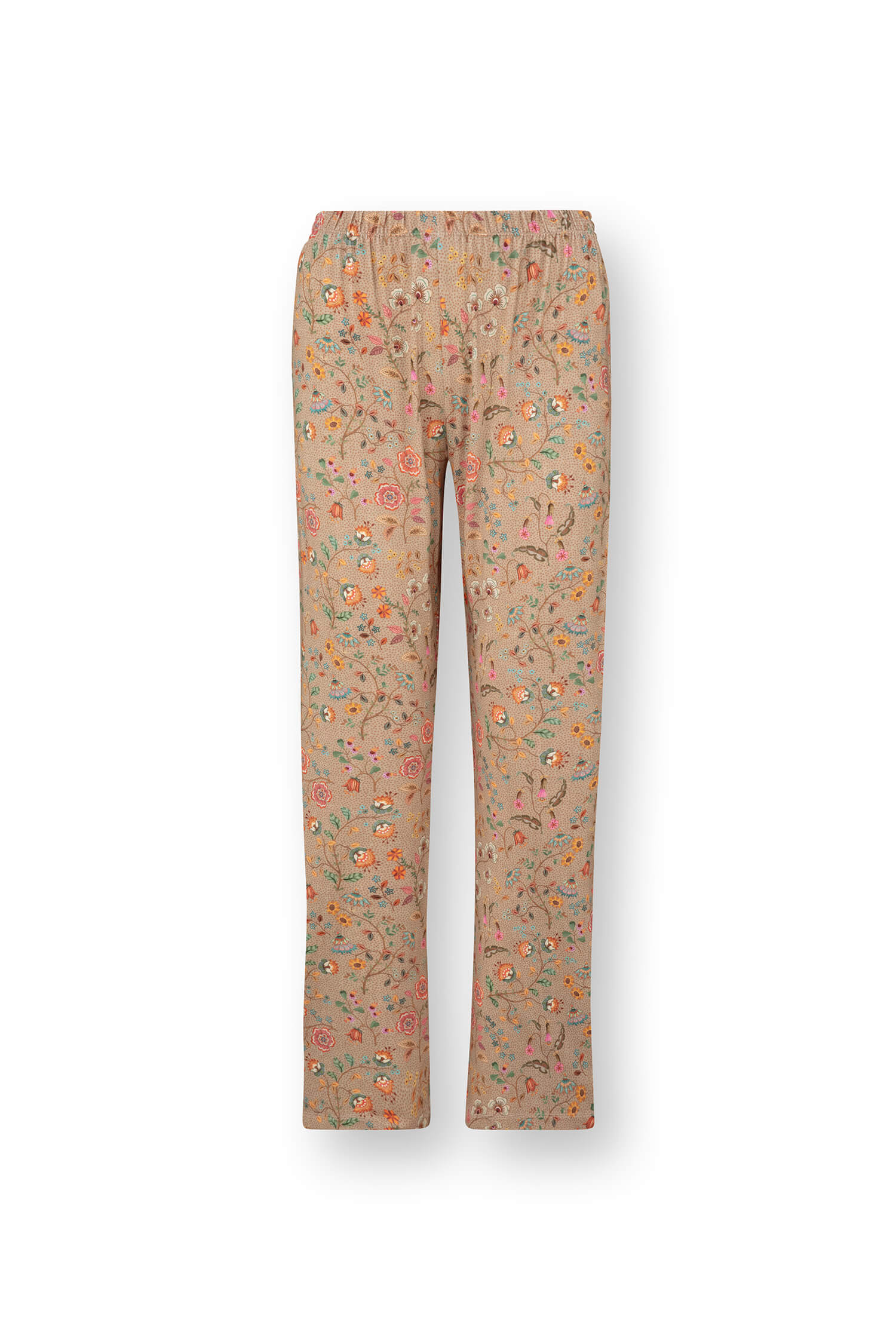Pip Studio Blake Lange Broek Flora Bangalore Zand L - Officiële Webshop