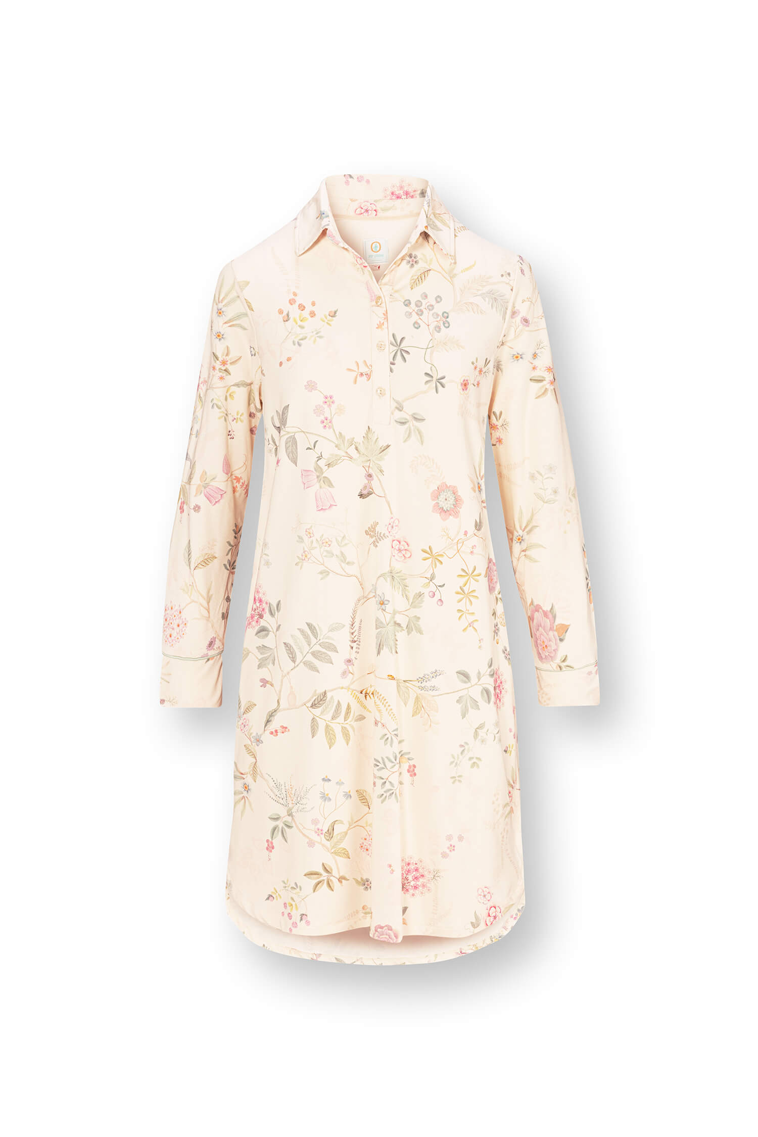 Pip Studio Daaltje Nachthemd Lange Mouw Bodhi Flower Gebroken Wit S - Officiële Webshop