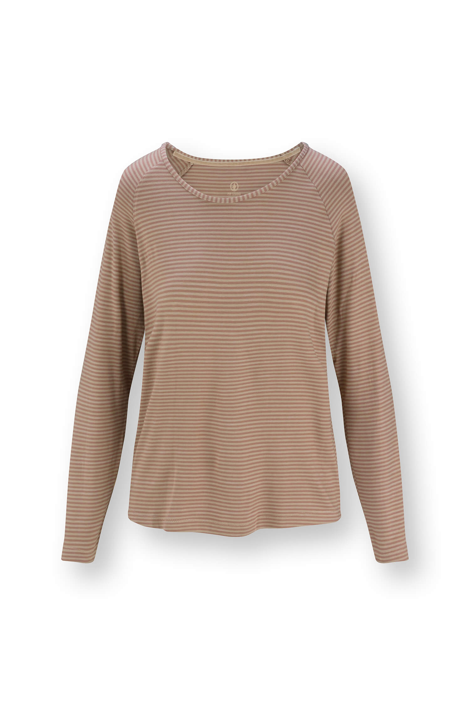 Pip Studio Tina Top Lange Mouw Little Sumo Stripe Zand M - Officiële Webshop