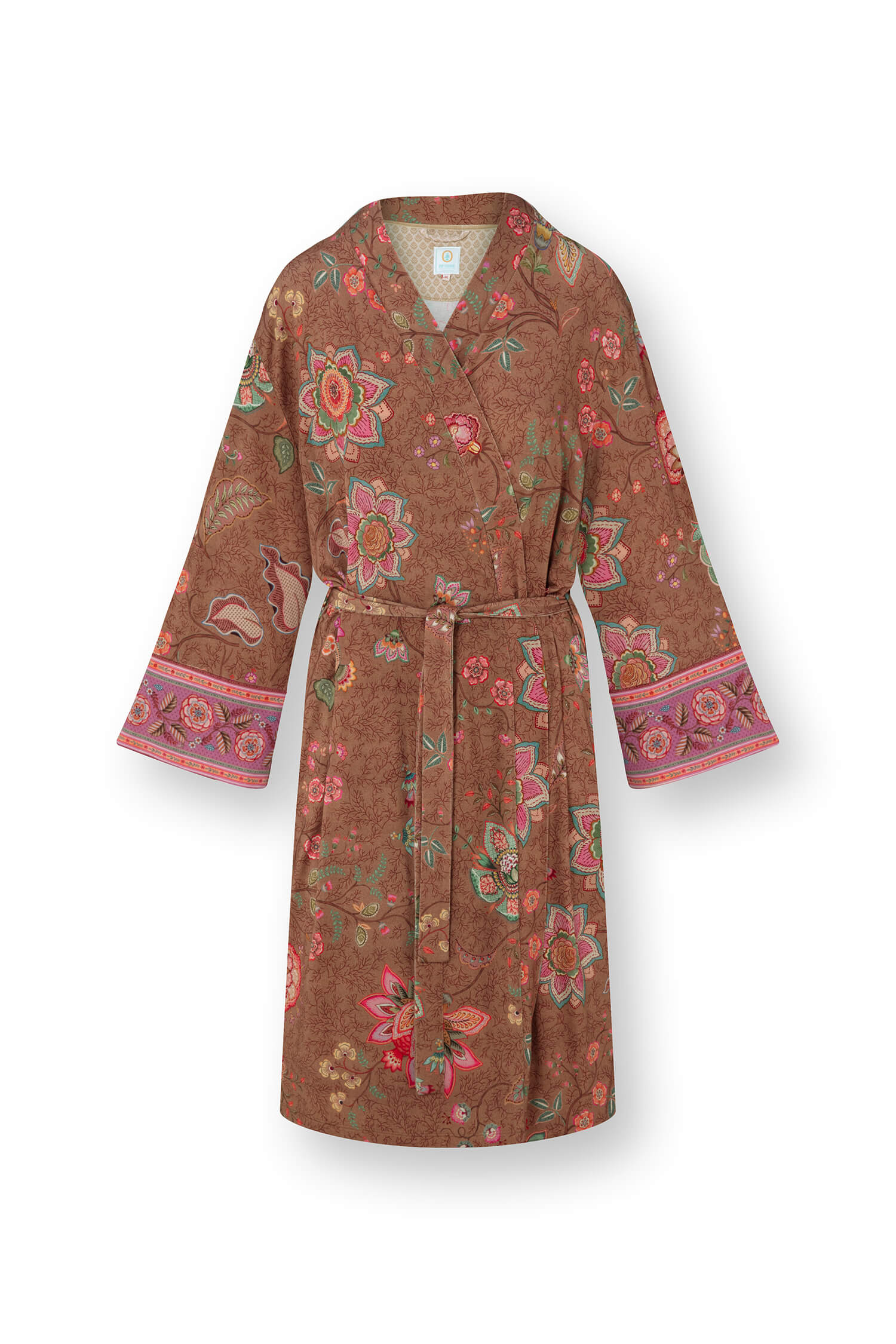 Pip Studio Naomi Kimono Mumbai Morning Bruin XXL - Officiële Webshop
