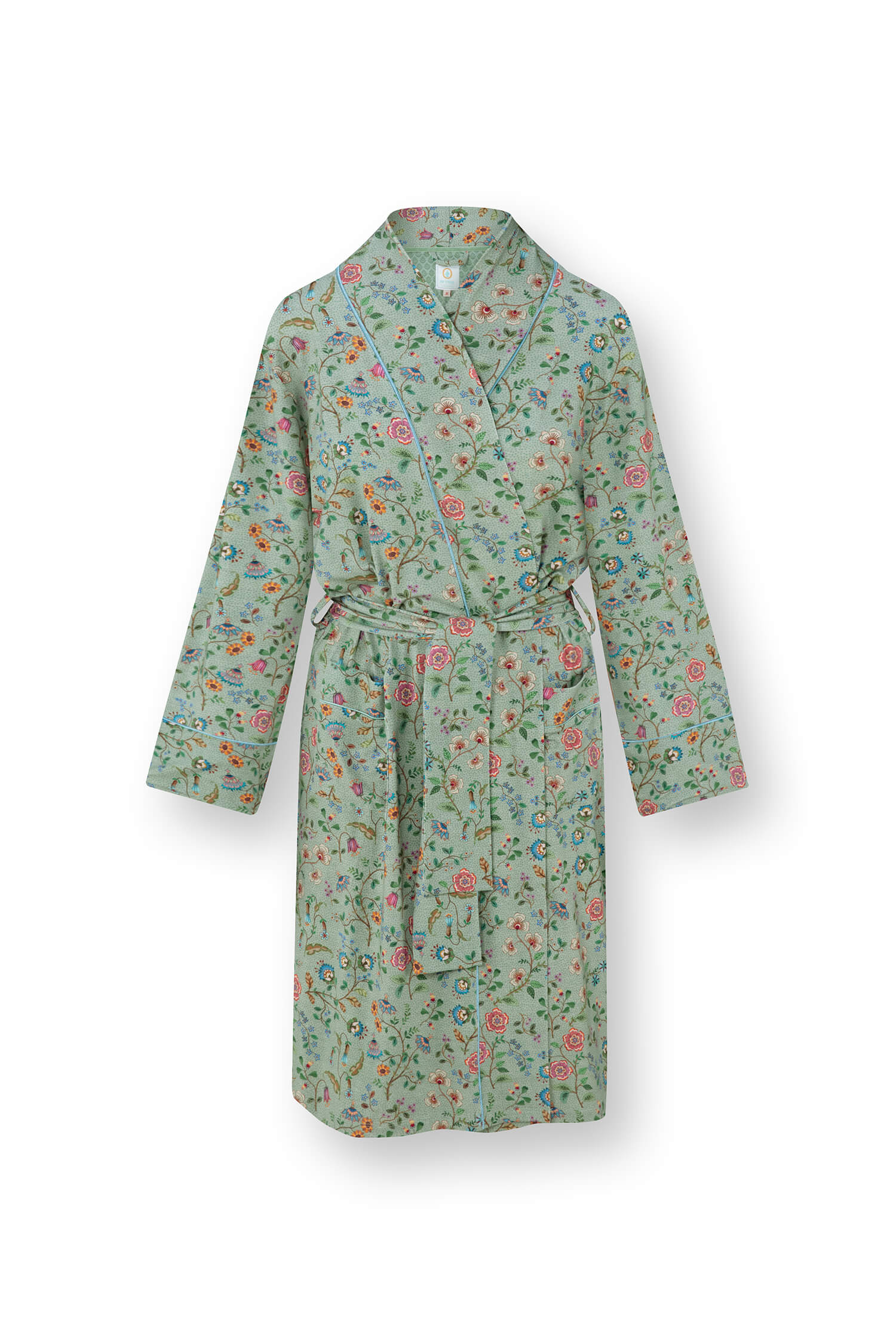 Pip Studio Nisha Kimono Flora Bangalore Groen M - Officiële Webshop