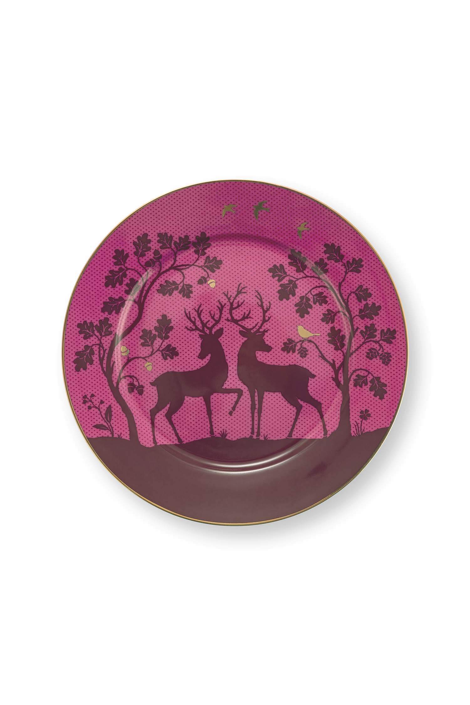Pip Studio Gebaksbord Pip's Deerest Darling Roze 17cm - Officiële Webshop