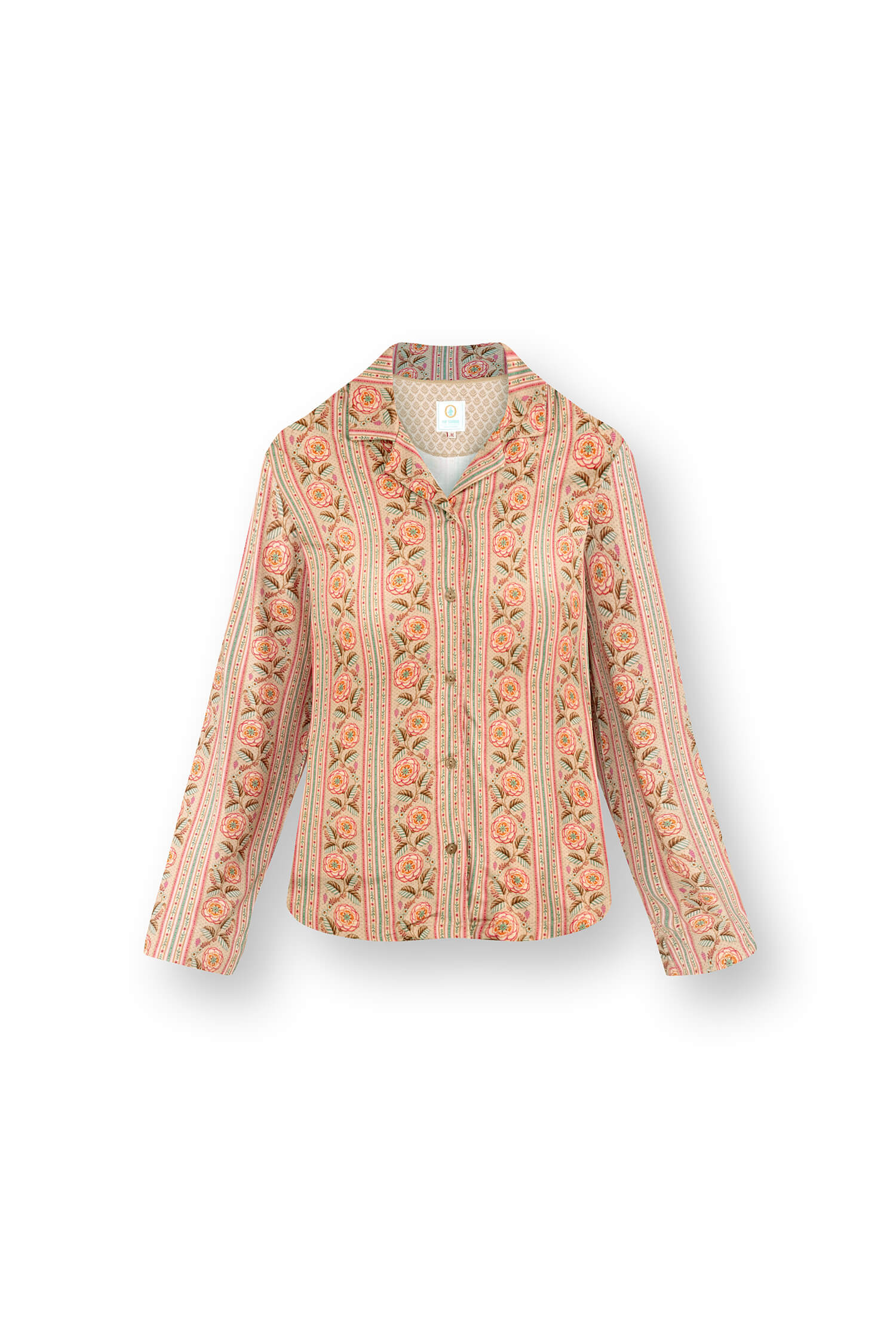 Pip Studio Faye Top Lange Mouw Rosa Rani Zand XL - Officiële Webshop