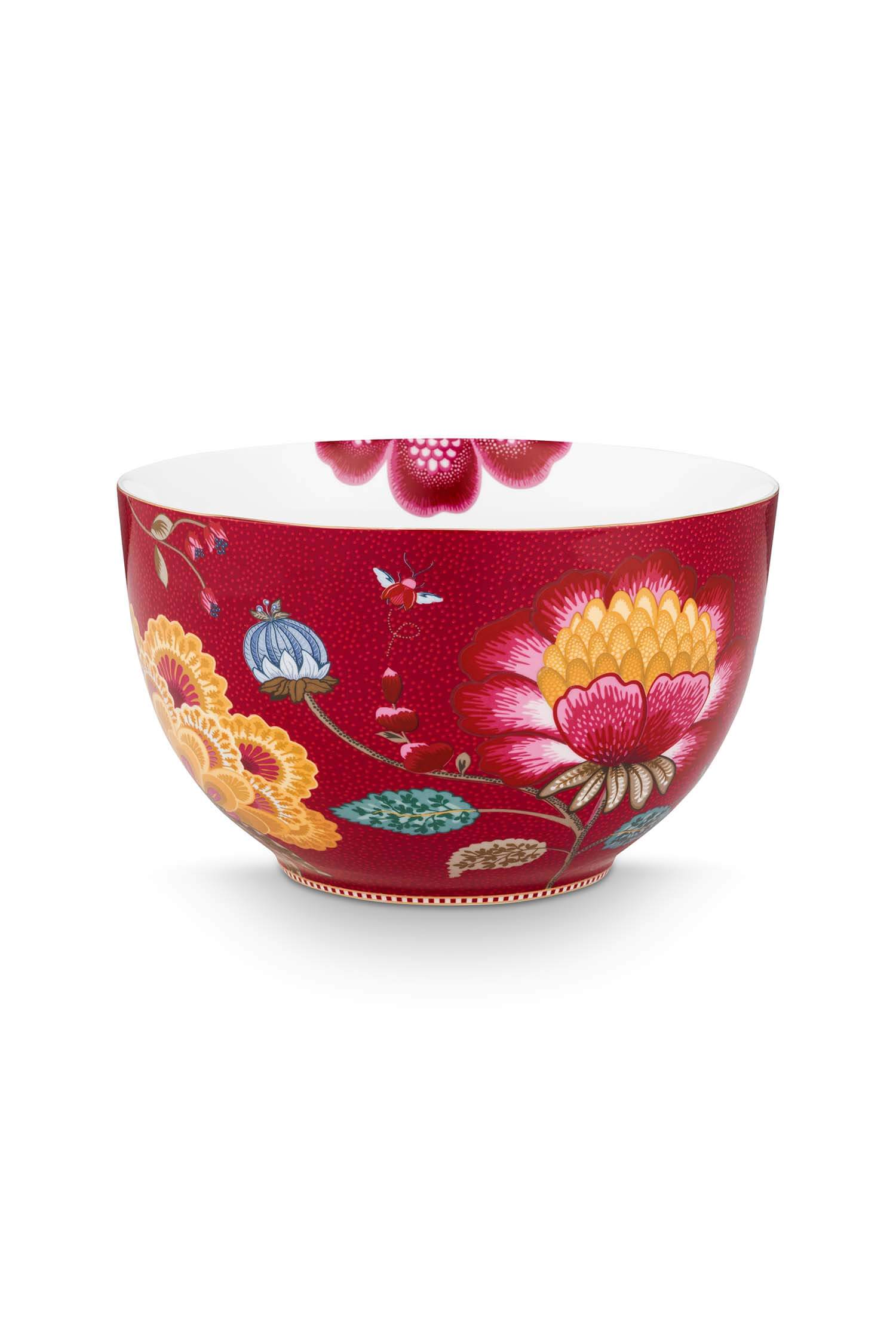 Pip Studio Kom Blooming Tales Fantasy Donkerrood 23cm - Officiële Webshop