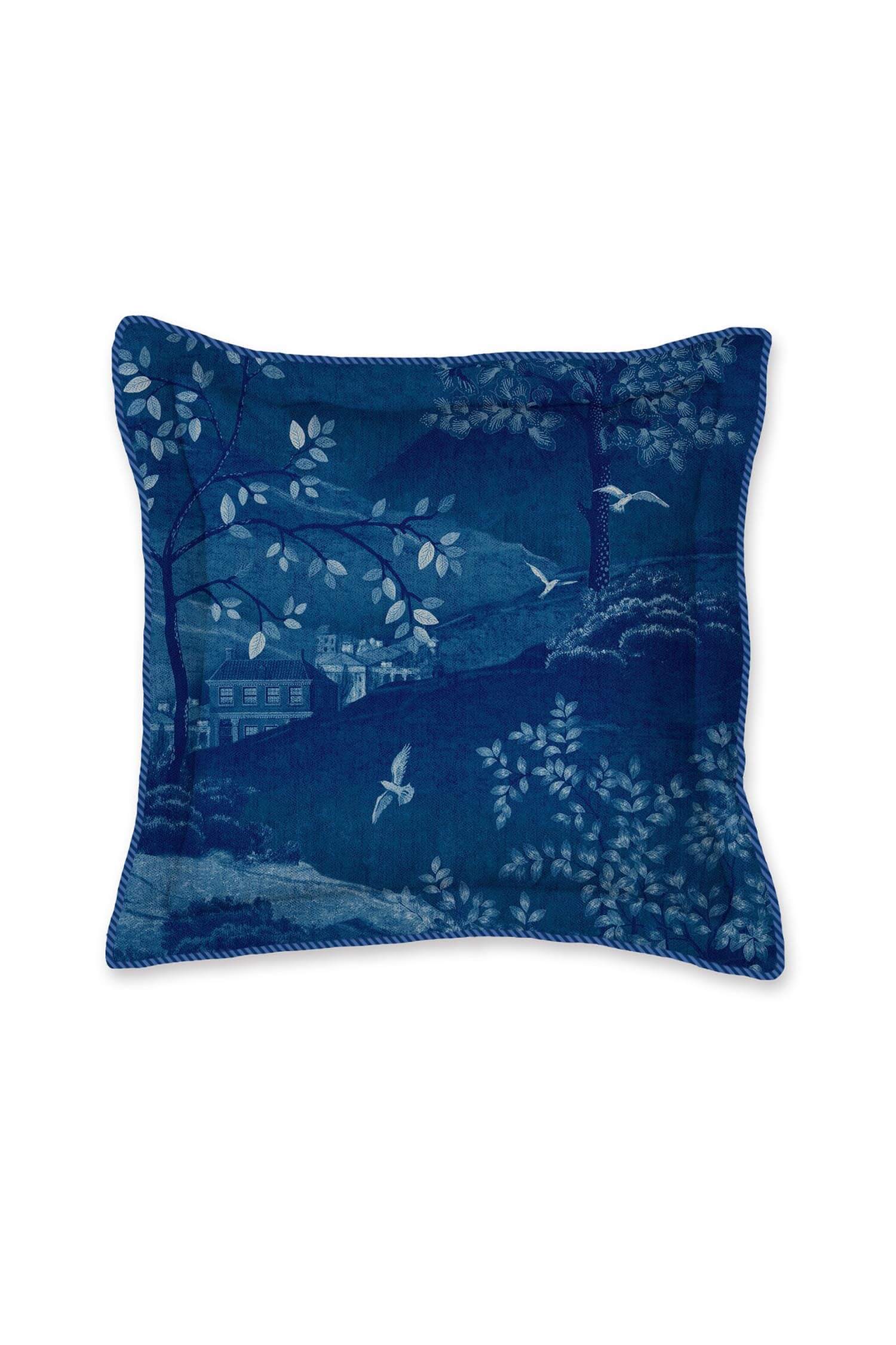 Pip Studio Sierkussen Sundara Wood Donkerblauw - Officiële Webshop