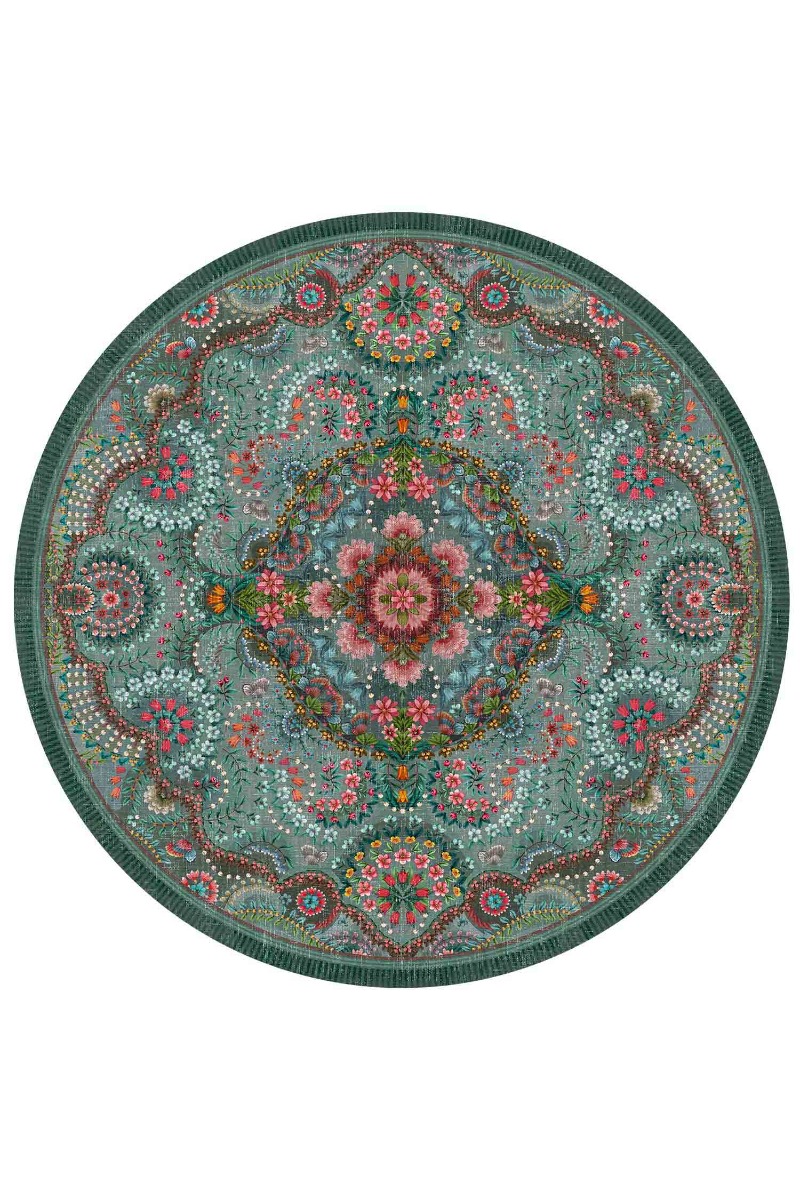 Color Relation Product Round Carpet Moon Delight by Pip Green