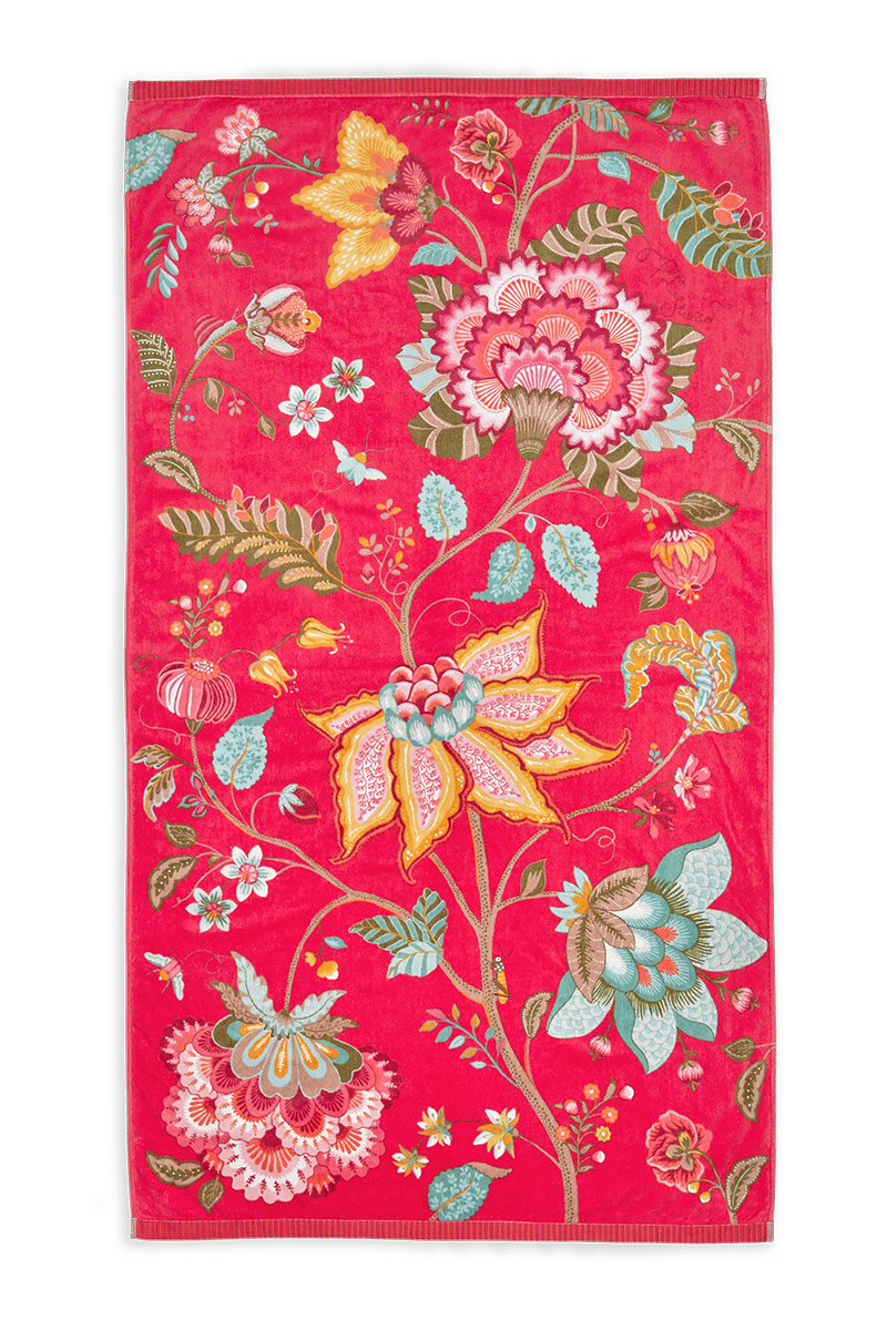 Color Relation Product Beach Towel Pip Flowers Red