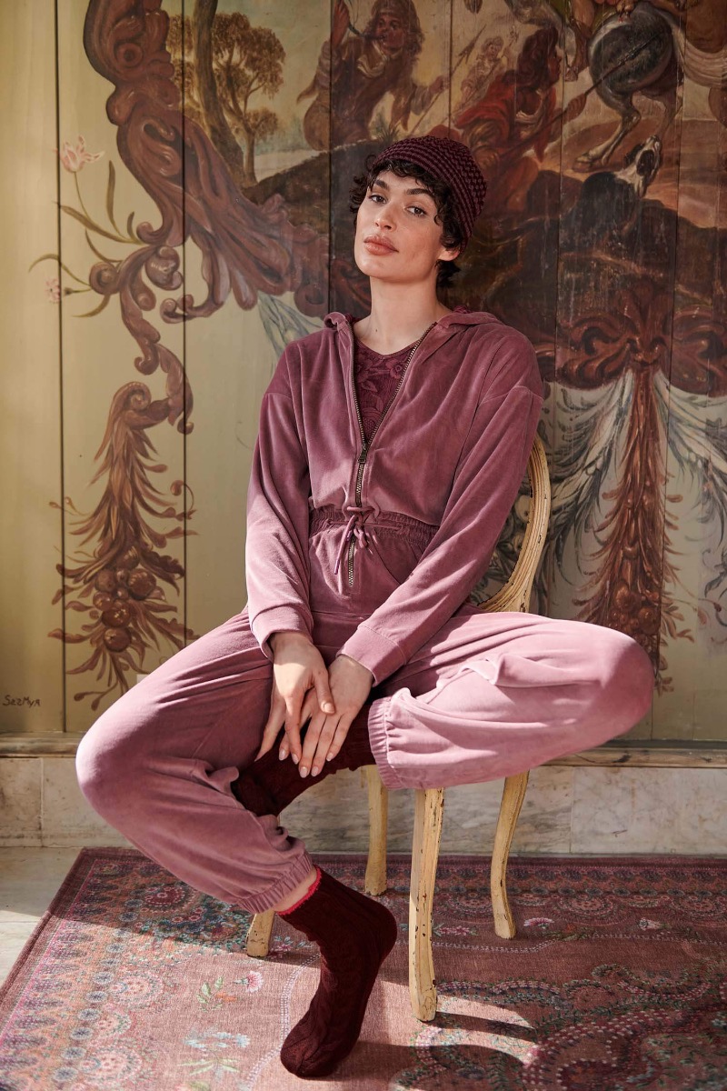 Color Relation Product Jumpsuit Nicky Velvet Pink Lilac 
