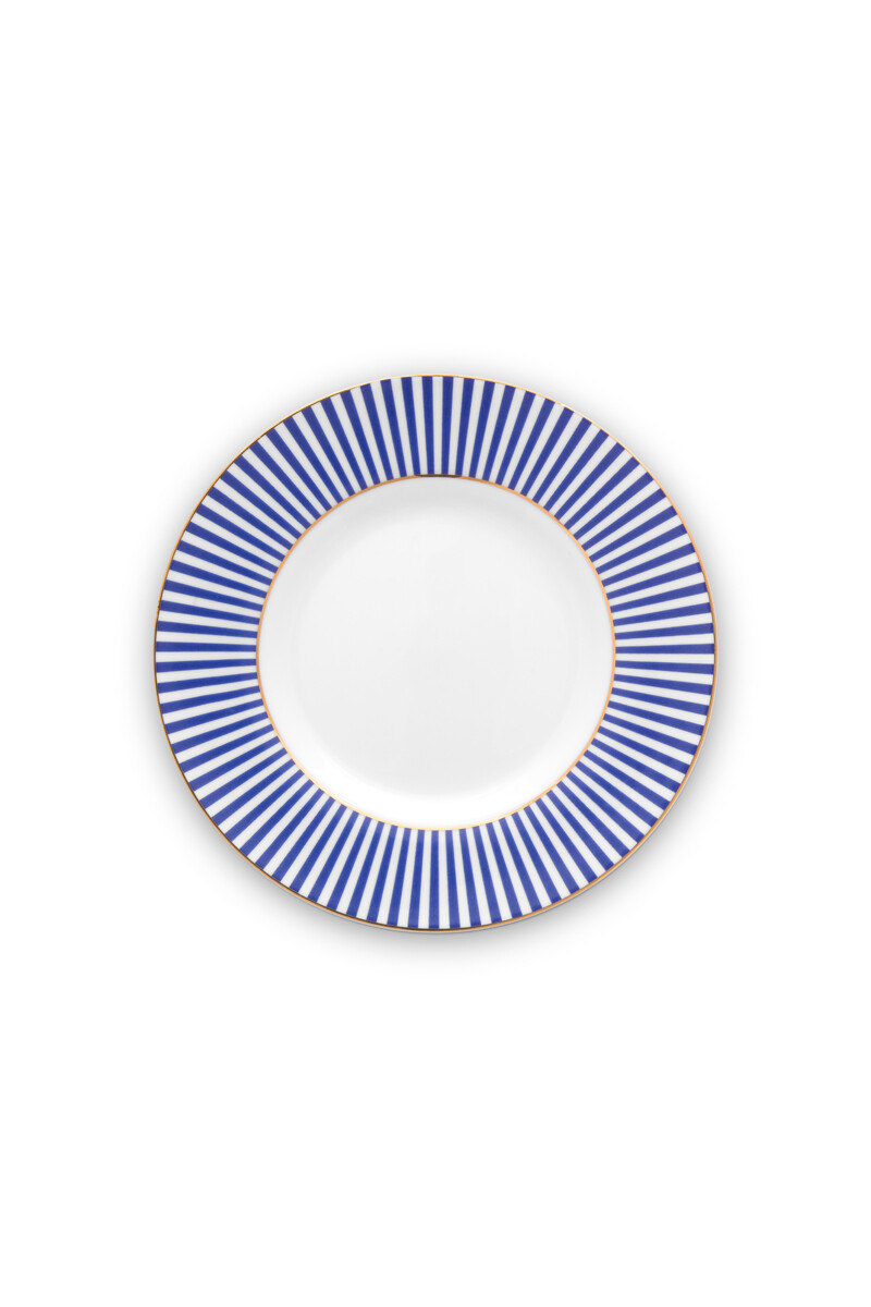 Color Relation Product Royal Stripes Pastry Plate 17 cm