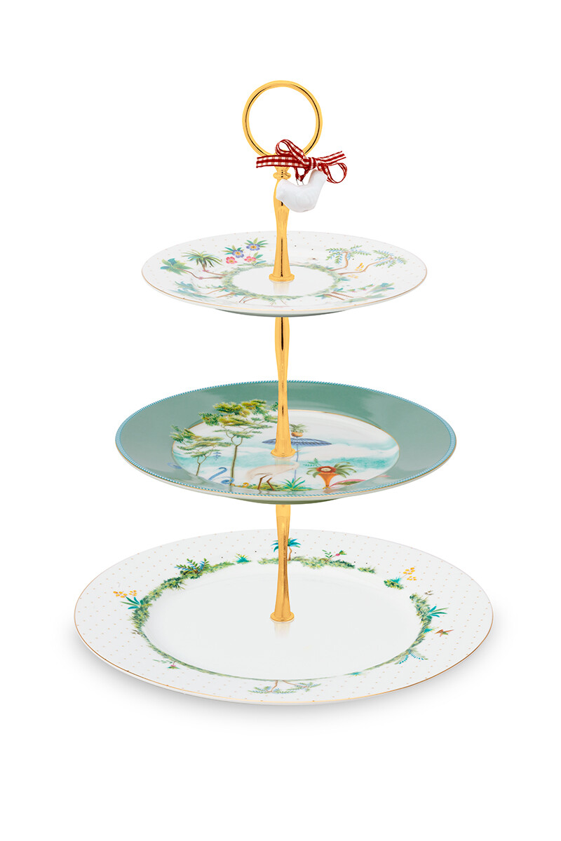 Color Relation Product Jolie Cake Stand 3 Levels