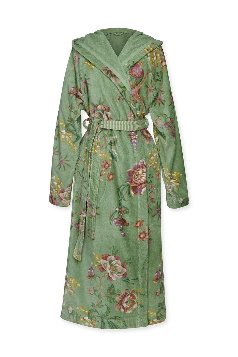 Pip Studio Badjas Secret Garden Groen XS - Officiële Webshop