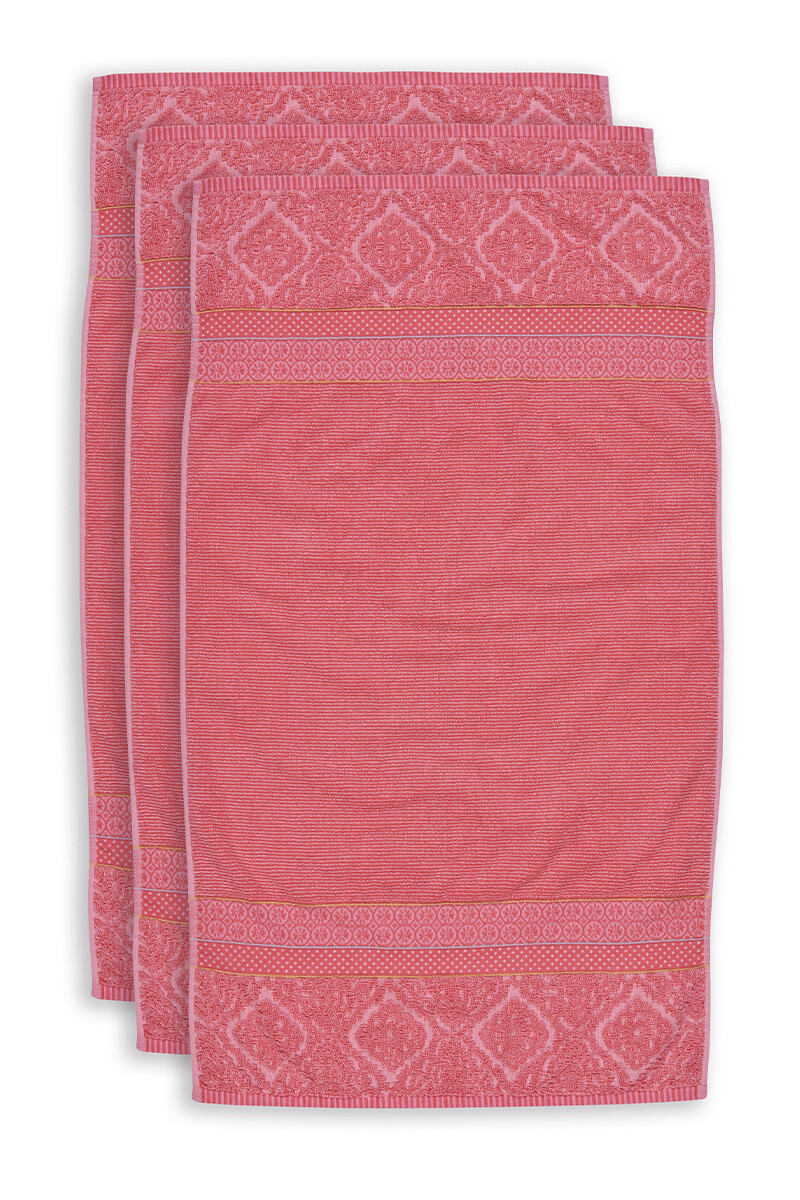 Color Relation Product Bath Towel Set/3 Soft Zellige Coral 55x100 cm