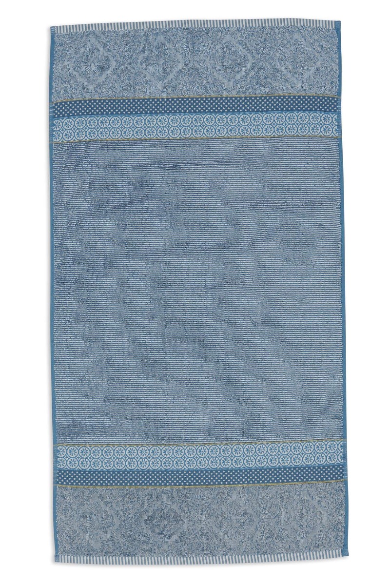 Color Relation Product Badhanddoek Soft Zellige Blauw/Grijs 55x100cm
