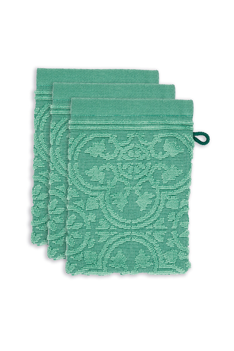 Color Relation Product Washcloth Set/3 Tile de Pip Green 16x22 cm