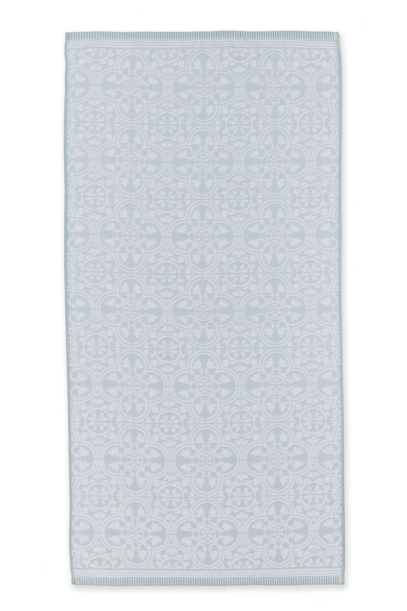 Color Relation Product Large Bath Towel Tile de Pip Light Blue 70x140 cm