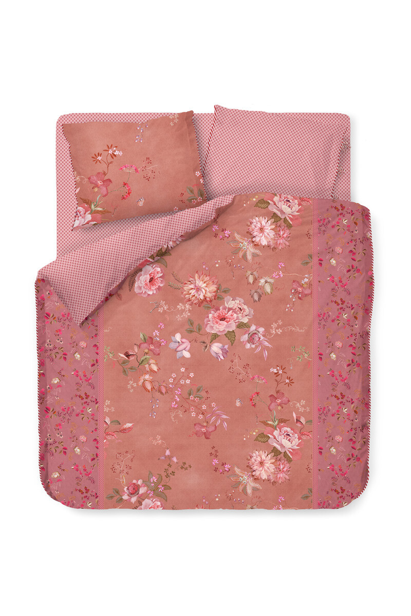 Color Relation Product Bettbezug Tokyo Bouquet Rosa/Terra