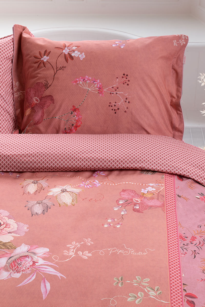 Color Relation Product Pillowcase Tokyo Bouquet Pink/Terra