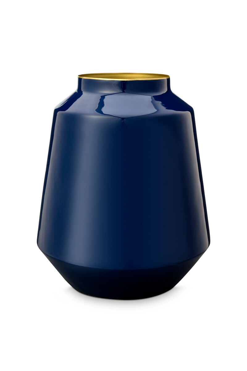 Color Relation Product Metal Vase blau M