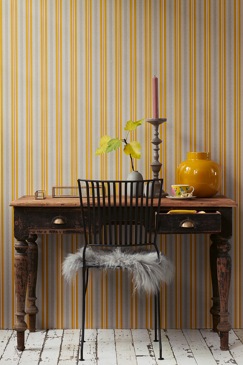 Color Relation Product Pip Studio Blurred Lines Wallpaper Beige/Yellow