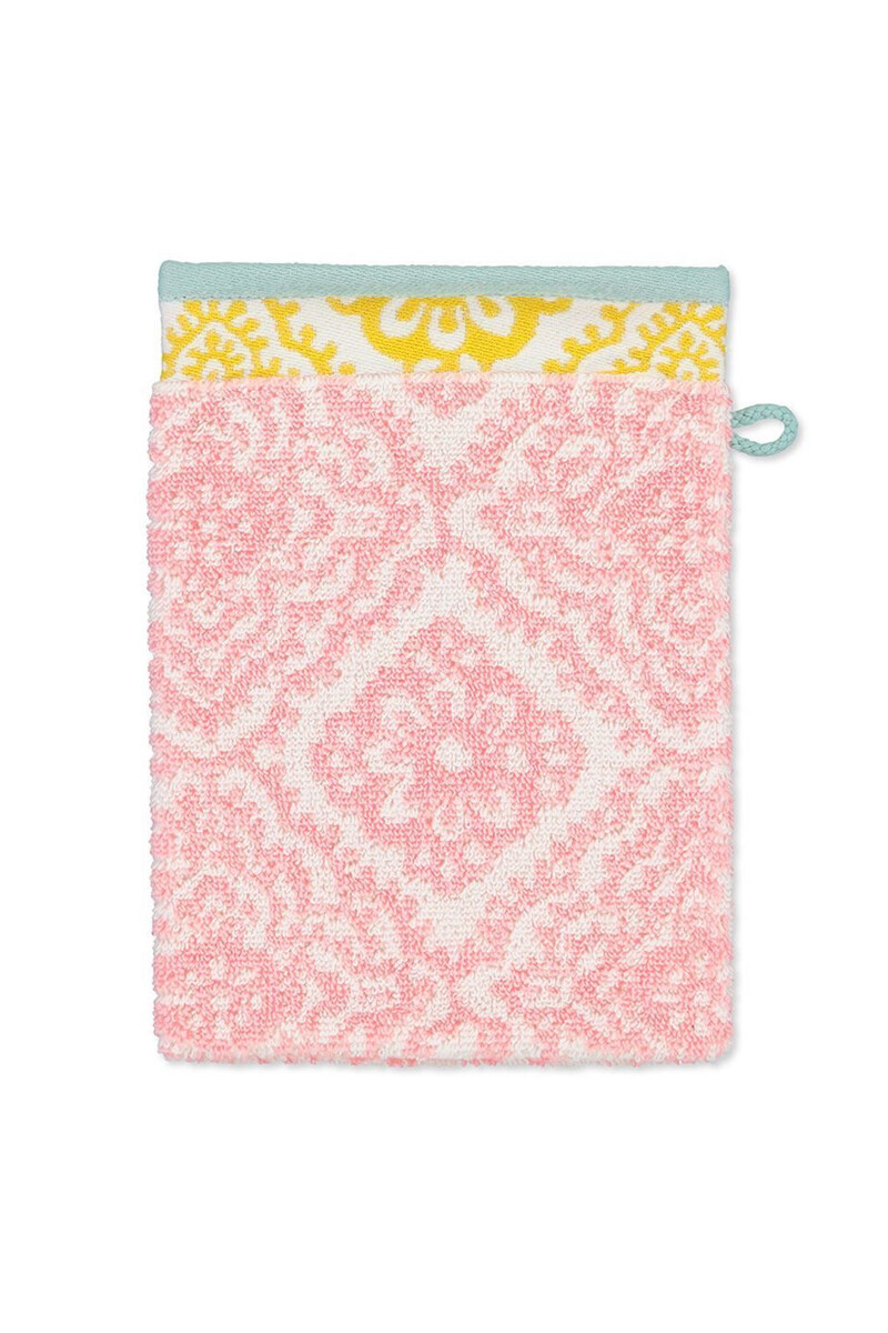 Color Relation Product Wash cloth Jacquard Check Pink 16x22 cm